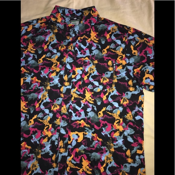 Mens LRG button down short sleeve shirt - Picture 3 of 3